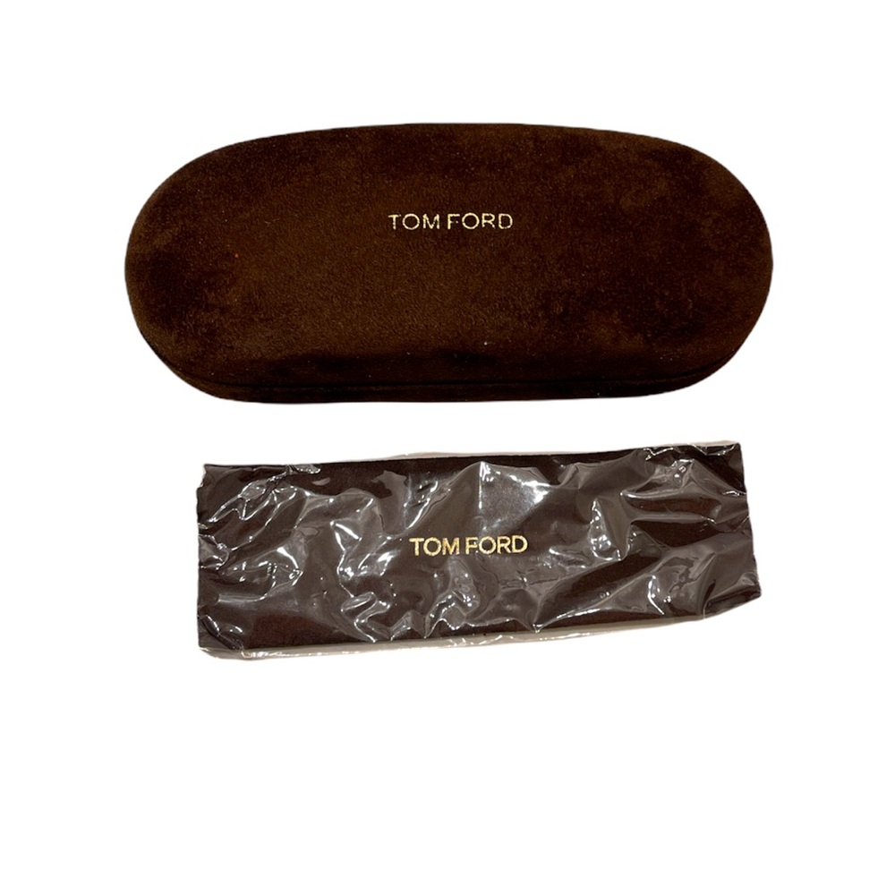 Tom Ford Brown Velvet Glasses Case With New Lense Wipe